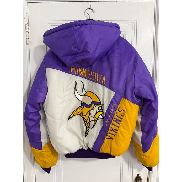 Purple and Yellow Vikings Men's Jacket - Picture 2 of 6